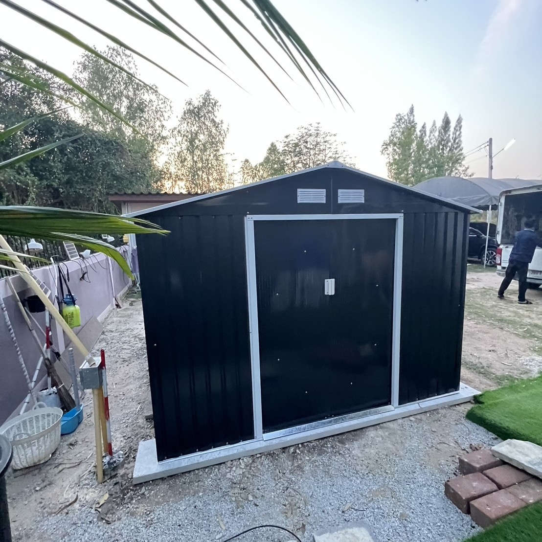 บ้านเก็บของเมทัลชีท รุ่น MS-M003 พร้อมพื้นภายใน