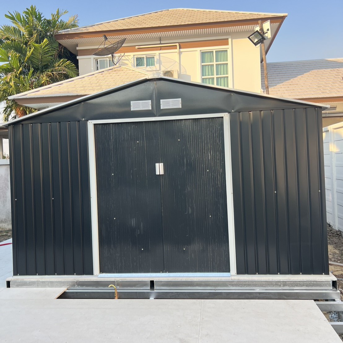 บ้านเก็บของเมทัลชีท รุ่น MS-M005 ไม่มีพื้นภายใน