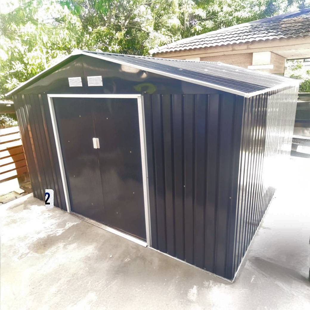 บ้านเก็บของเมทัลชีท รุ่น MS-M005 พร้อมพื้นภายใน