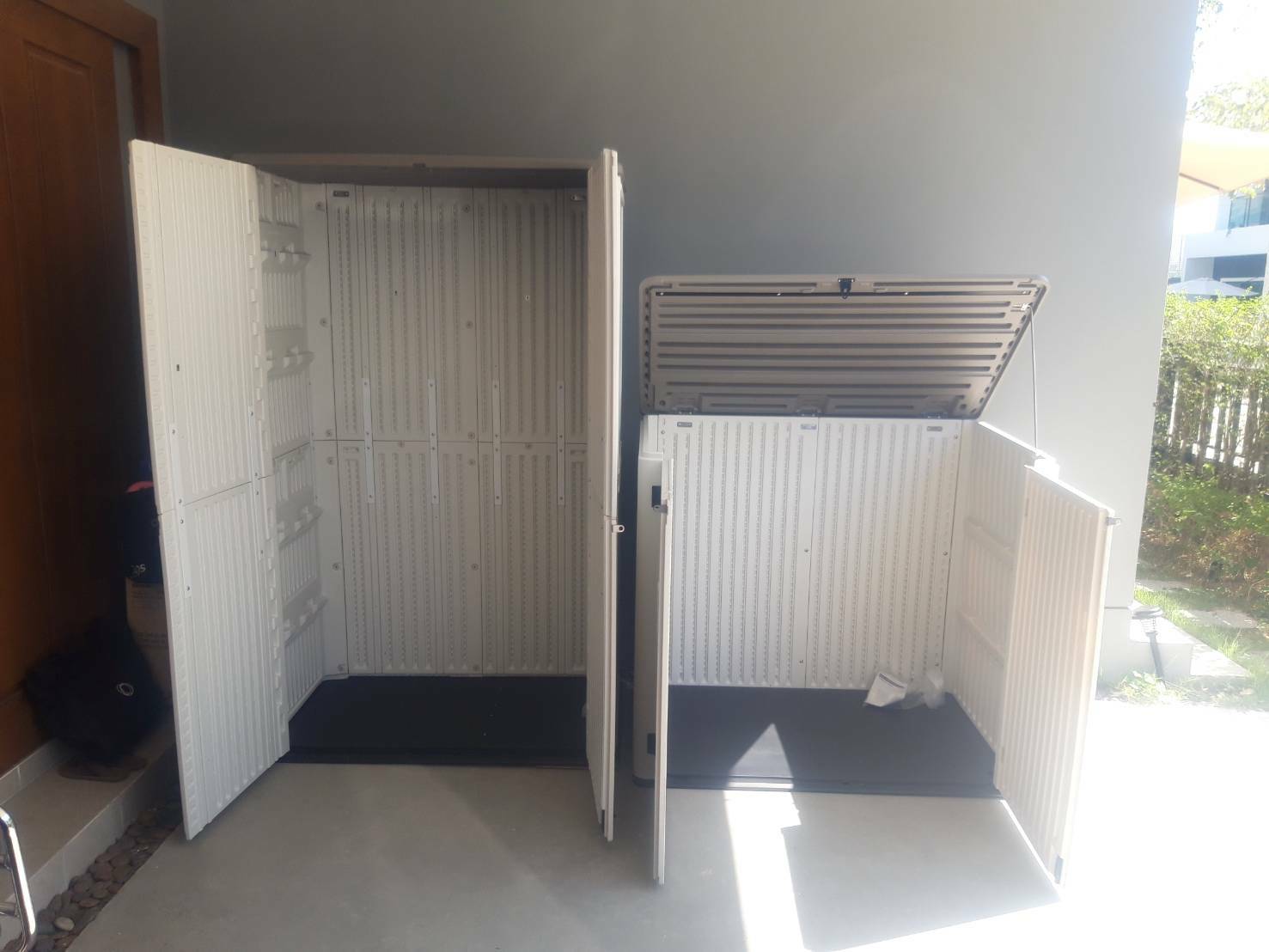 ตู้เก็บของกลางแจ้ง รุ่น MS-SC004 ตู้เปล่า และ MS-SC005 ตู้เปล่า