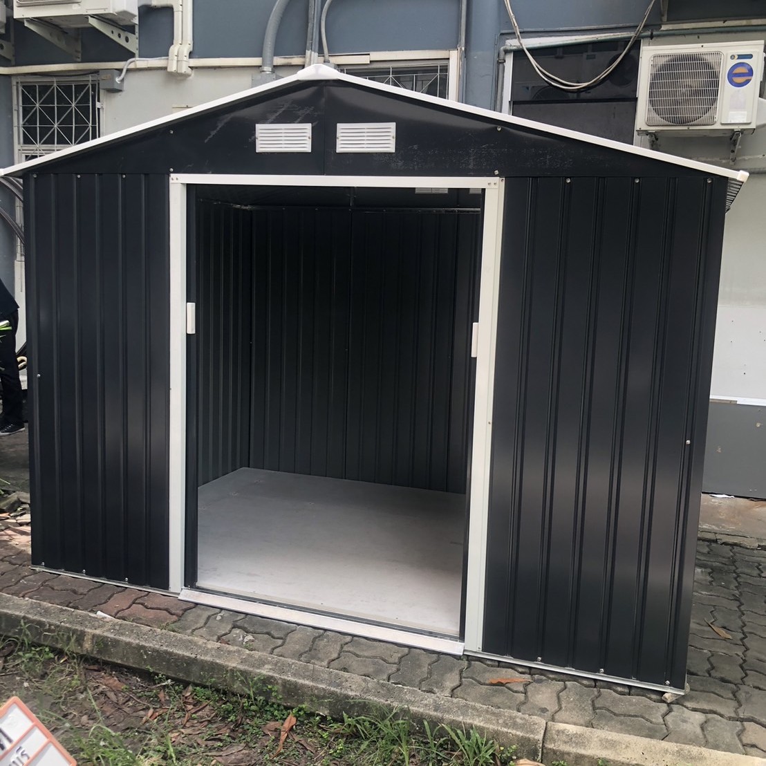 บ้านเก็บของเมทัลชีท รุ่น MS-M002 พร้อมพื้นภายใน