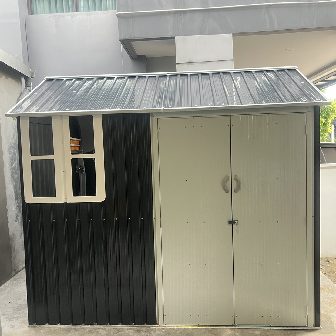 บ้านเก็บของเมทัลชีท รุ่น MS-MT001 พร้อมพื้นภายใน