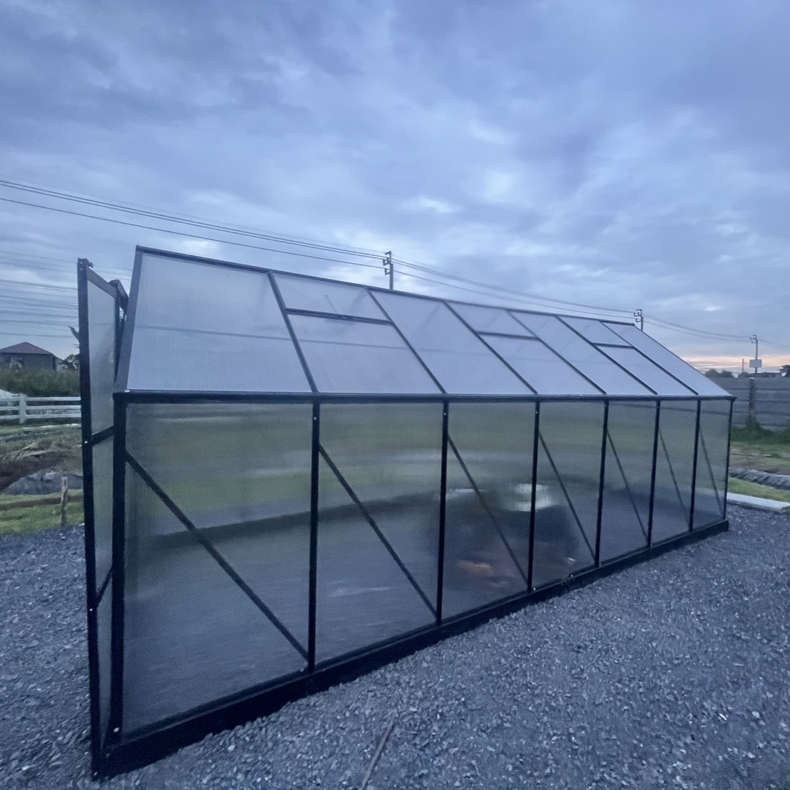 โรงเรือนปลูกพืช หน้าจั่ว โพลีคาร์บอเนต รุ่น MS-GH004