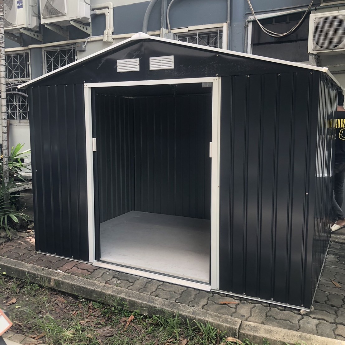 บ้านเก็บของเมทัลชีท รุ่น MS-M002 พร้อมพื้นภายใน