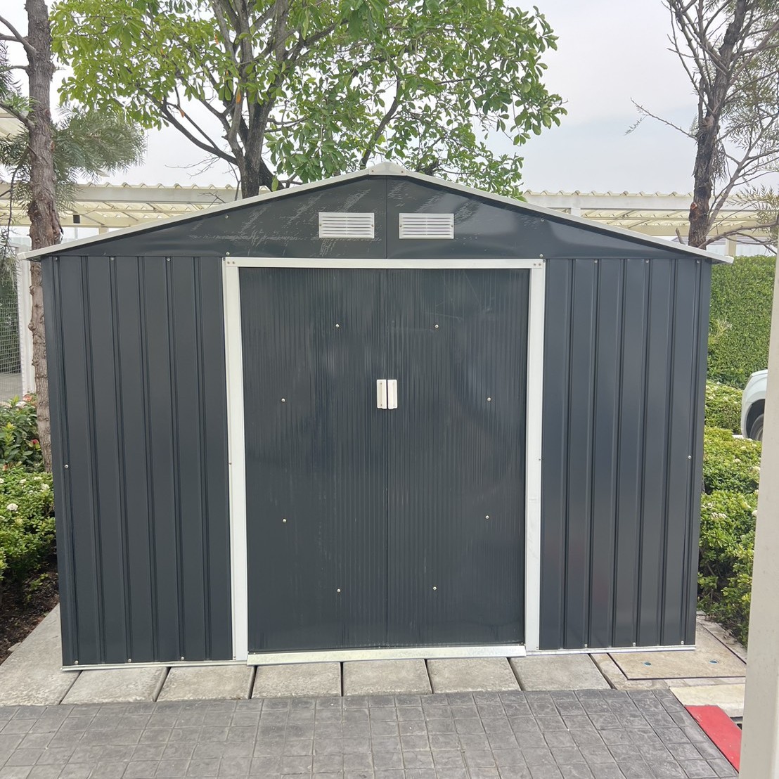 บ้านเก็บของเมทัลชีท รุ่น MS-M003 พร้อมพื้นภายใน