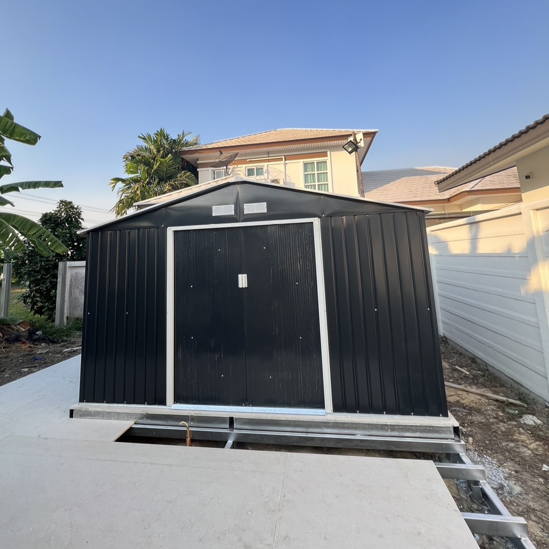 บ้านเก็บของเมทัลชีท รุ่น MS-M005 ไม่มีพื้นภายใน