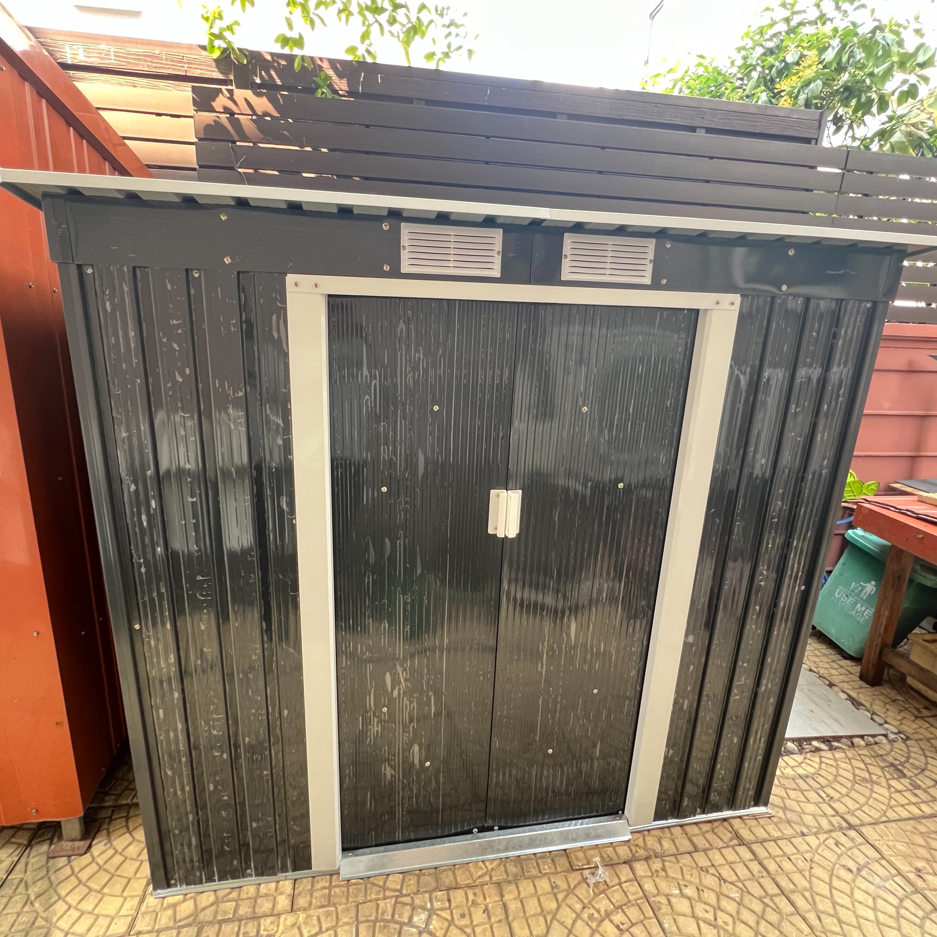 บ้านเก็บของเมทัลชีท รุ่น MS-MX001 พร้อมพื้นภายใน