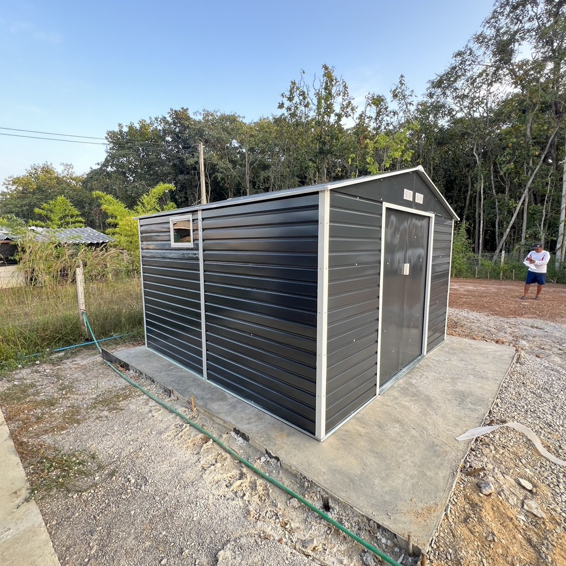 บ้านเก็บของเมทัลชีท รุ่น MS-M004 ไม่มีพื้นภายใน