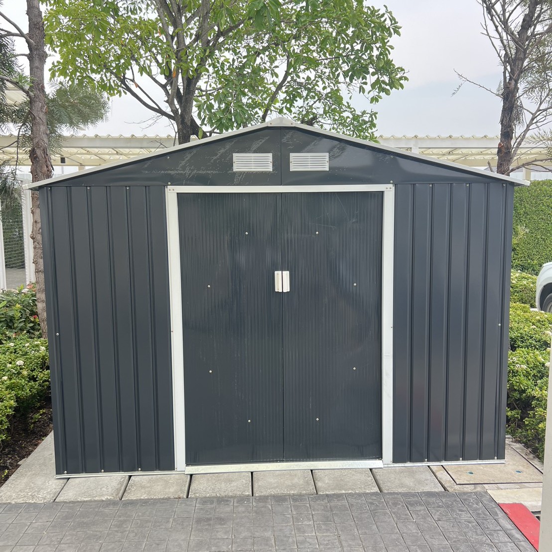 บ้านเก็บของเมทัลชีท รุ่น MS-M003 พร้อมพื้นภายใน