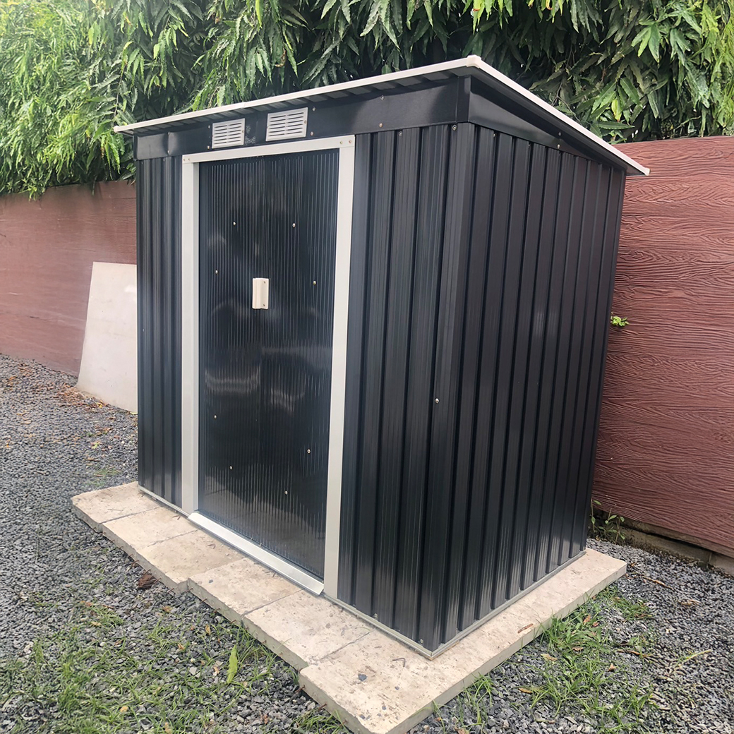 บ้านเก็บของเมทัลชีท รุ่น MS-MX001 พร้อมพื้นภายใน