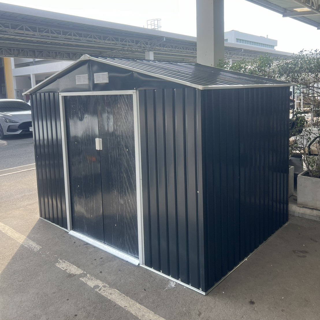 บ้านเก็บของเมทัลชีท รุ่น MS-M002 พร้อมพื้นภายใน