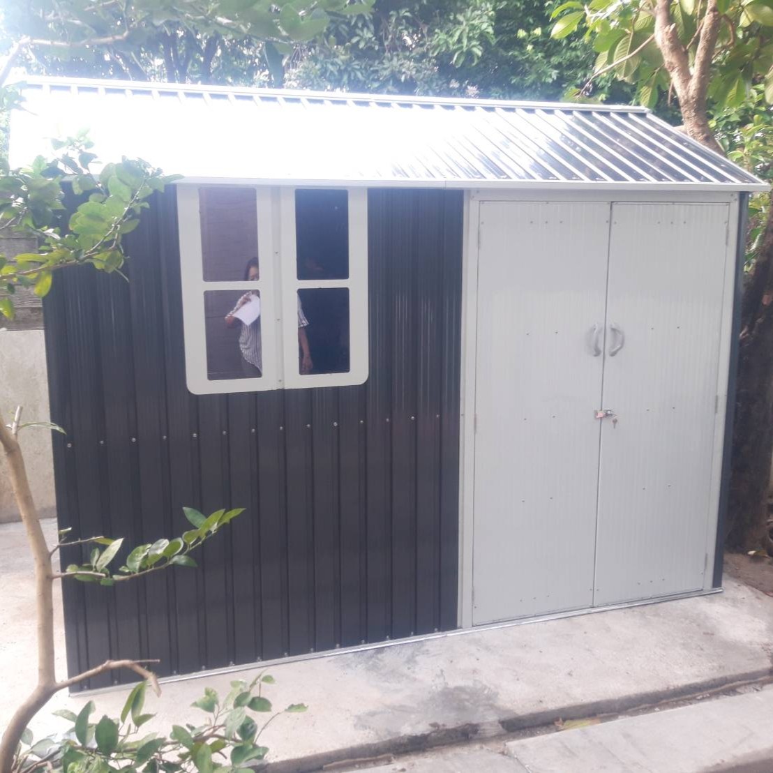 บ้านเก็บของเมทัลชีท รุ่น MS-MT002 พร้อมพื้นภายใน