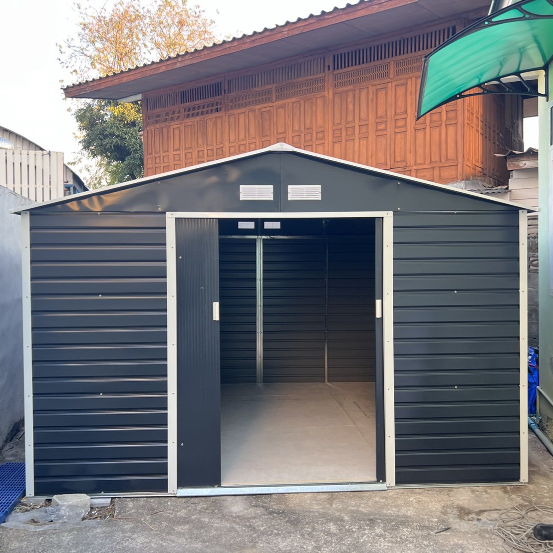 บ้านเก็บของเมทัลชีท รุ่น MS-M004 พร้อมพื้นภายใน