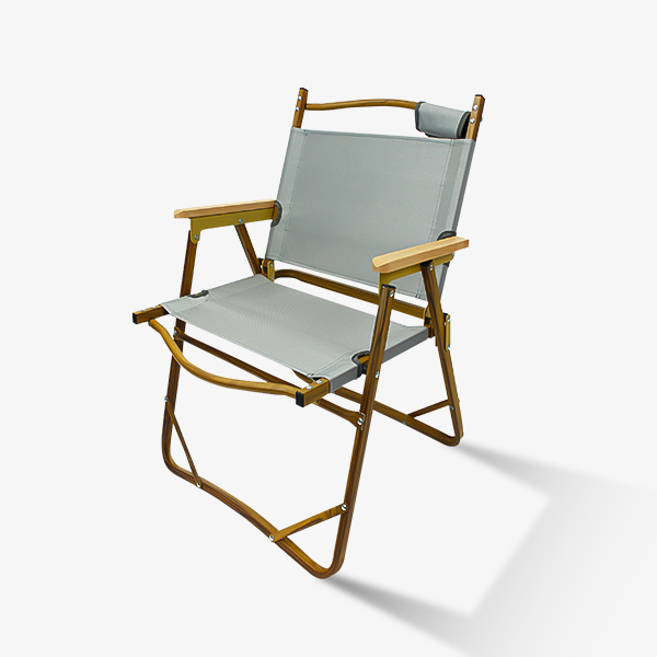 เก้าอี้แคมป์ปิ้ง AYM03 (สีเทา)  โครงอลูมิเนียม  ขาอลูมิเนียม ,รับน้ำหนักได้ 120 กก ,ฟรี ถุงเก็บ