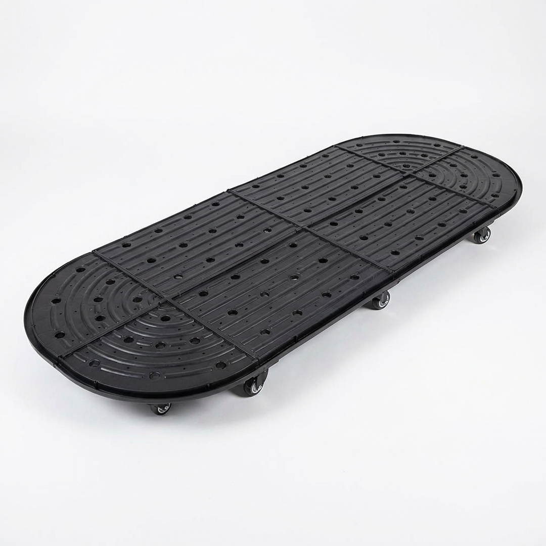 ถาดรองแปลงปลูกผักพร้อมล้อ Wheels-4N1 (ทรงรี)