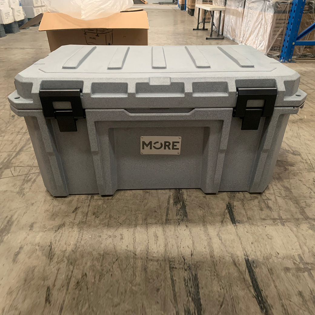 กล่อง 2N1 เก็บเครื่องมือช่างและเก็บความเย็น เกรดพรีเมี่ยม รุ่น MORE-TL90F (ความจุ 90 ลิตร) ***บุโฟมภายใน***