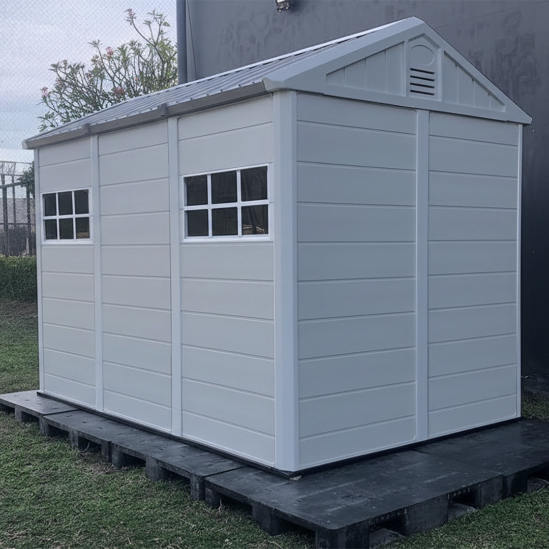 บ้านเก็บของกลางแจ้ง รุ่น MS-S003 (ขนาด 2.22*3.24*2.50 เมตร)