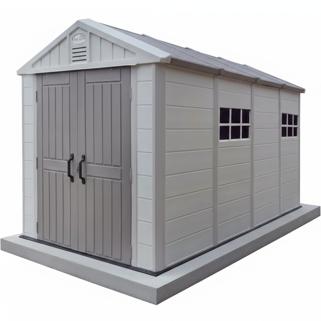 บ้านเก็บของกลางแจ้ง รุ่น MS-S004 (ขนาด 2.22*4.24*2.50 เมตร)