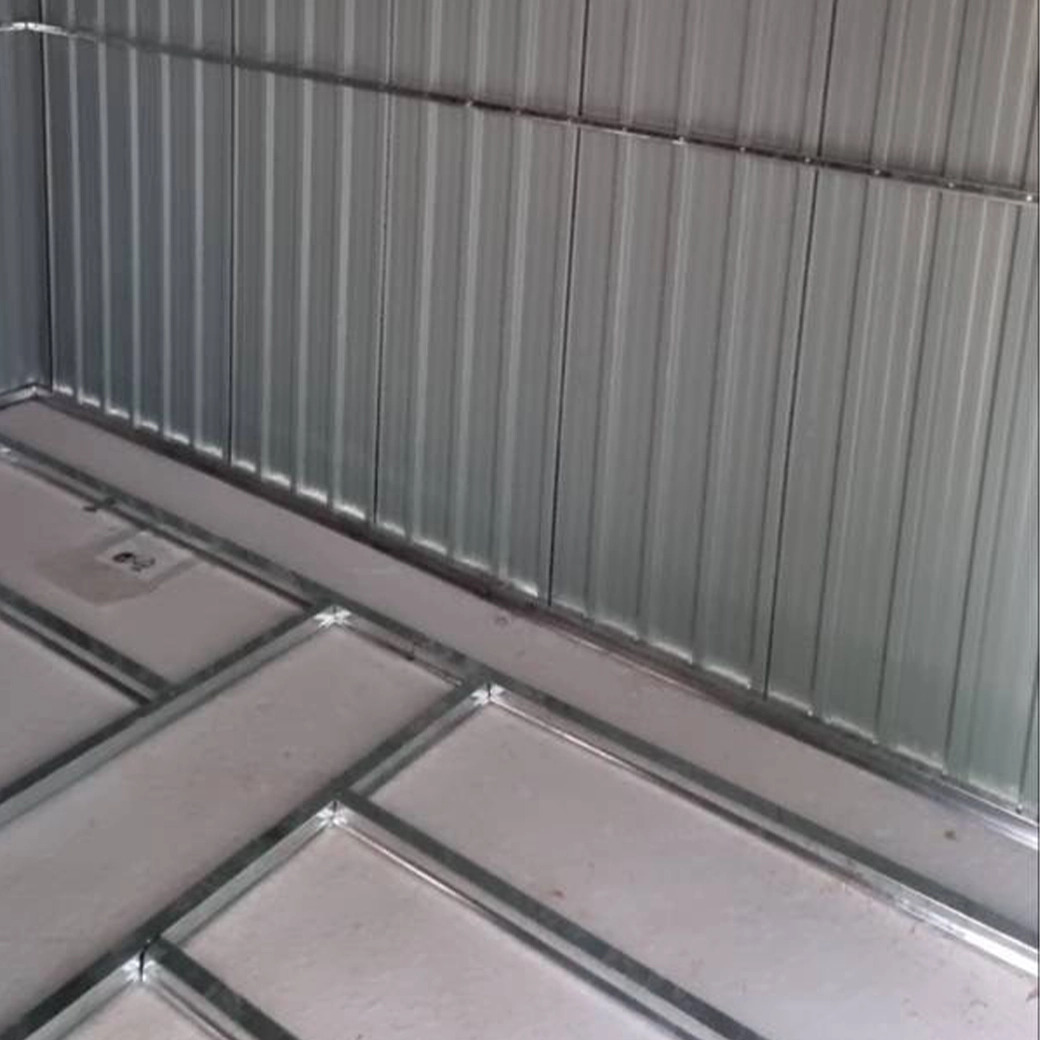 บ้านเก็บของ METAL SHEET รุ่น MS-MT002 (ขนาด 3.02*1.72*2.29 เมตร) ไม่มีพื้นภายใน