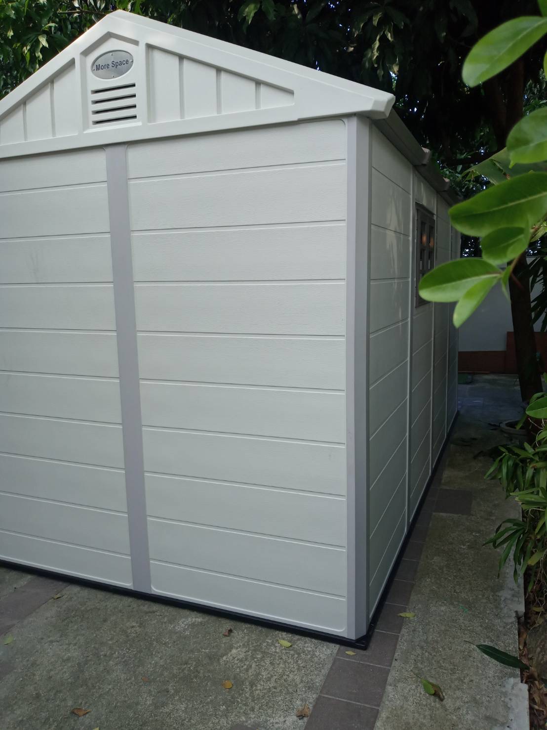 บ้านเก็บของกลางแจ้ง รุ่น MS-S004 (ขนาด 2.22*4.24*2.50 เมตร)