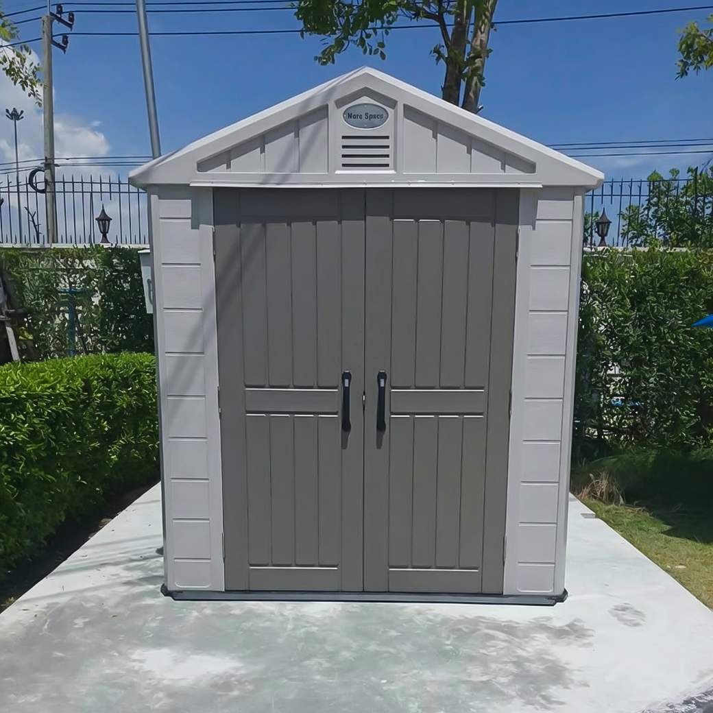 บ้านเก็บของกลางแจ้ง รุ่น MS-S003 (ขนาด 2.22*3.24*2.50 เมตร)
