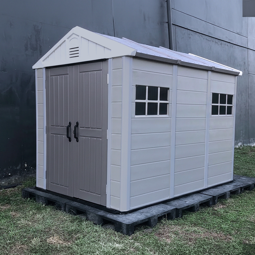 บ้านเก็บของกลางแจ้ง รุ่น MS-S003 (ขนาด 2.22*3.24*2.50 เมตร)