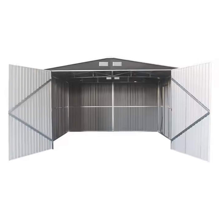 บ้านเก็บของหรือโรงจอดรถ METAL SHEET รุ่น MS-MC001 (ขนาด 3.80*5.40*2.32 เมตร) ไม่มีพื้นภายใน