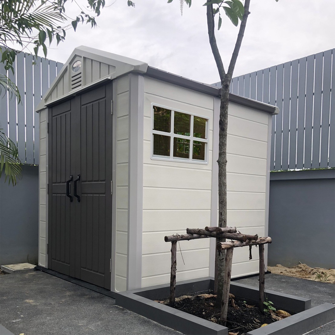 บ้านเก็บของกลางแจ้ง รุ่น MS-S002 (ขนาด 2.22*2.24*2.50 เมตร)