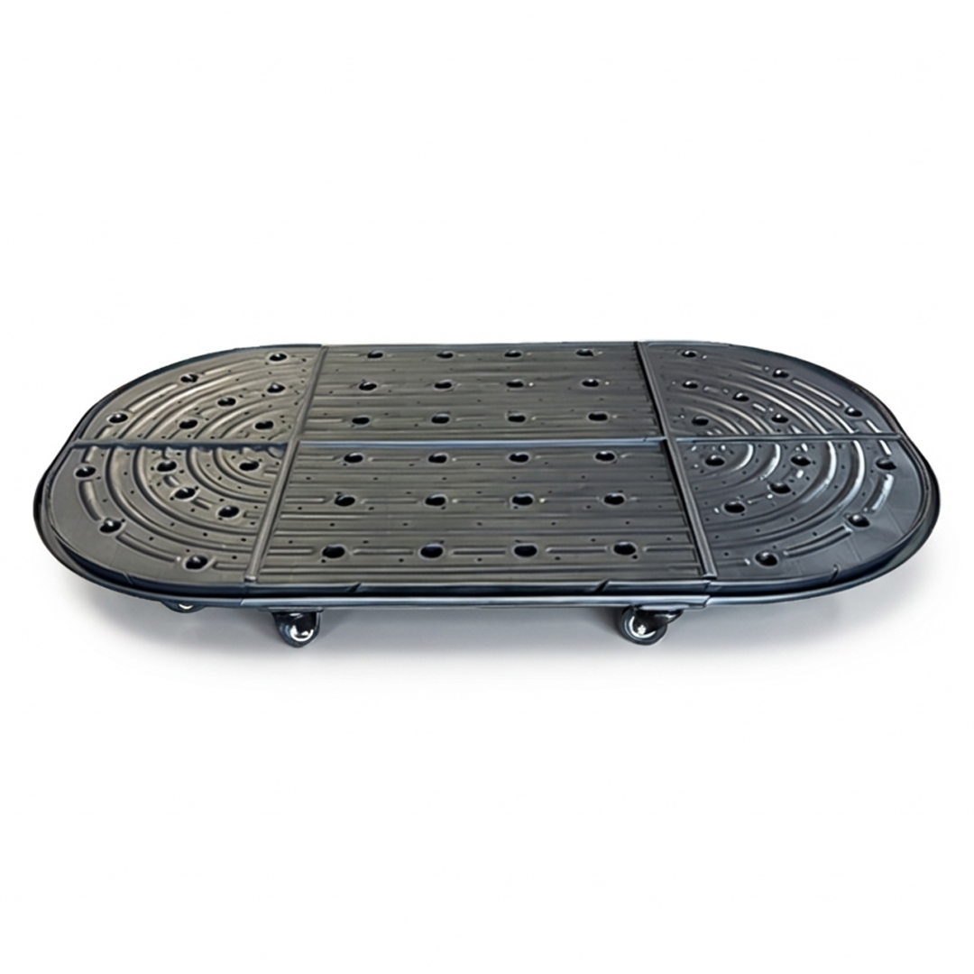 ถาดรองแปลงปลูกผักพร้อมล้อ Wheels-2N1 (ทรงรี)