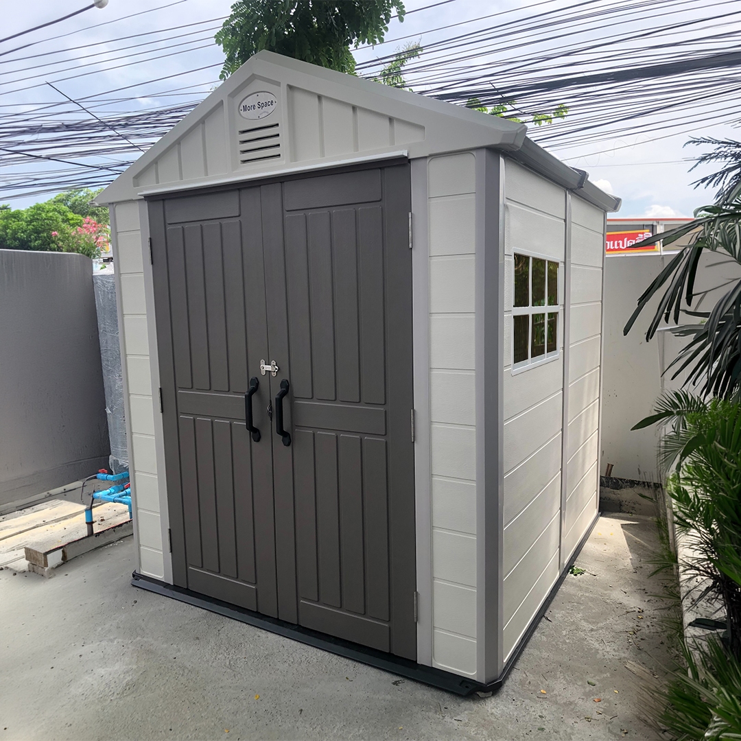 บ้านเก็บของกลางแจ้ง รุ่น MS-S002 (ขนาด 2.22*2.24*2.50 เมตร)